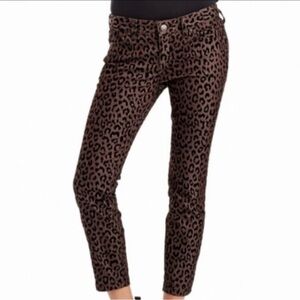 Free People Leopard Print Skinny Pants - Brown and Black super stylish!